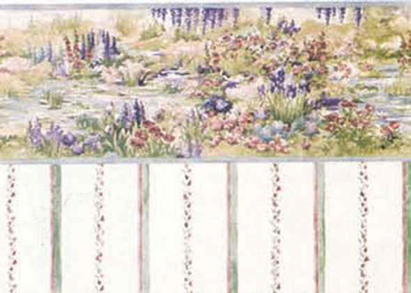 MINI GRAPHICS - 1 Inch Scale Dollhouse Miniature - Wallpaper: Magic Meadow Jewel - PACK OF 3 SHEETS (MG217D2) 725104217023