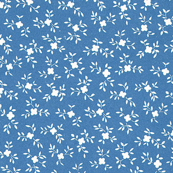 MINI GRAPHICS WALLPAPER - 1" Scale Dollhouse Miniature - Wallpaper: Baby Breath Blue (81A2) 725104081020