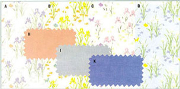 MINI GRAPHICS - 1 Inch Scale Dollhouse Miniature - Wallpaper: Iris Lilac - PACK OF 3 SHEETS (MG91D2) 725104091029