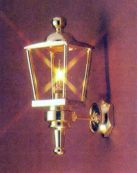 MINIATURE HOUSE - 1 Inch Scale Dollhouse BRASS CARRIAGE LAMP BRASS "1-1/2"" H" (875) 783970008756