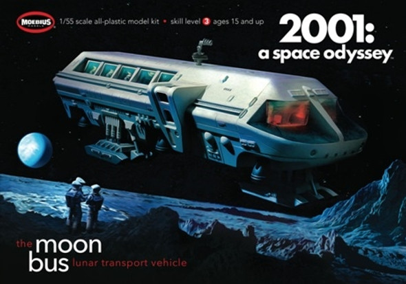 MOEBIUS - 1/50 Scale 2001 A Space Odyssey - Moon Bus Plastic Model Space Ship Kit - (20011) 895137001361