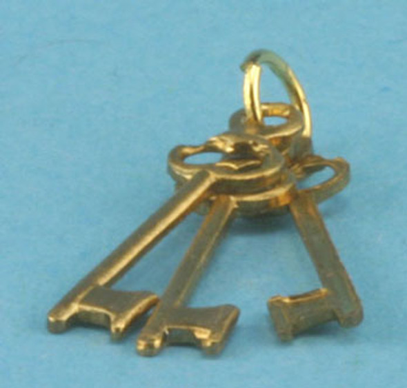 MULTI MINIS - 1 Inch Scale Dollhouse Miniature - Keys On Ring (MUL12) 749939601598