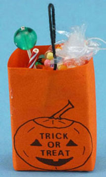 MULTI MINIS - 1 Inch Scale Dollhouse Miniature - Halloween Trick Or Treat Bag Filled (MUL2972B) 749939604421