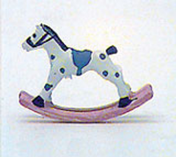 MULTI MINIS - 1 Inch Scale Dollhouse Miniature - Country Rocking Horse (MUL3794) 749939607361