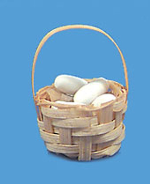 MULTI MINIS - 1 Inch Scale Dollhouse Miniature - Basket Of Eggs (MUL4174) 749939610002