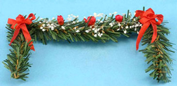 MULTI MINIS - 1 Inch Scale Dollhouse Miniature - Christmas Fireplace Garland (MUL4283) 749939610811