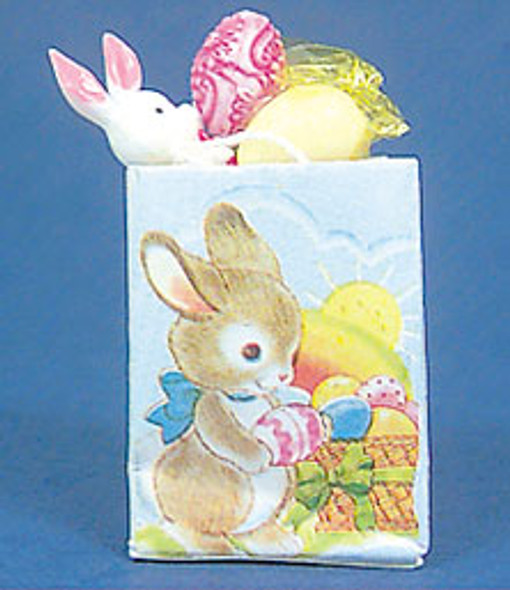 MULTI MINIS - 1" Scale Easter Shopping Bag Dollhouse Miniature (4637) 749939613515
