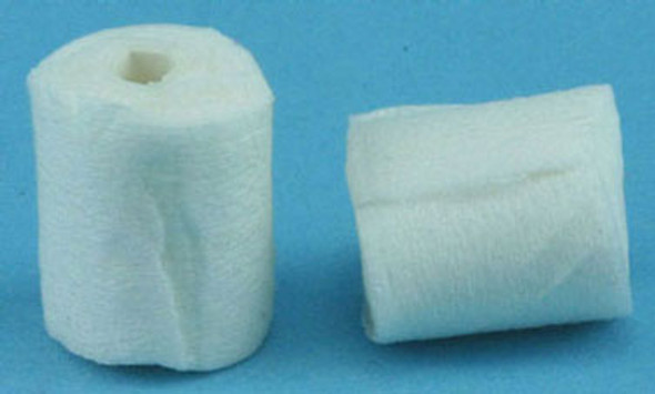 MULTI MINIS - 1 Inch Scale Dollhouse Miniature - Toilet Tissue White 2 Rolls (MUL5555) 749939620100