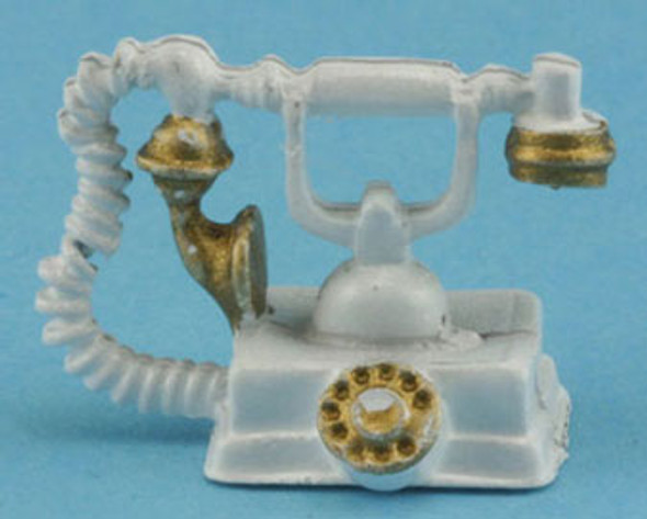 MULTI MINIS - 1 Inch Scale Dollhouse Miniature - French Phone White (MUL633) 749939620711