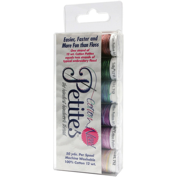 SULKY - Sampler 12wt Cotton Petites 6/Pkg-2nd Most Popular assortment (712-12) 727072001772