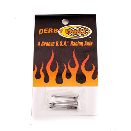 Derby Worx Pinewood Derby Straight Cut Axles (4) (SCA01) 013964678208