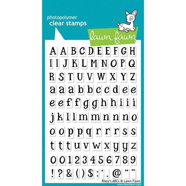 LAWN FAWN - Clear Stamps 4"X6"-Riley's Abcs (LF452) 722301659380
