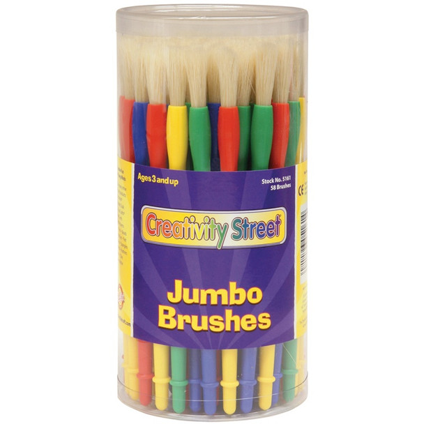 CREATIVITY STREET - Jumbo Paintbrush Canister-58/Pkg (5161) 021196051614