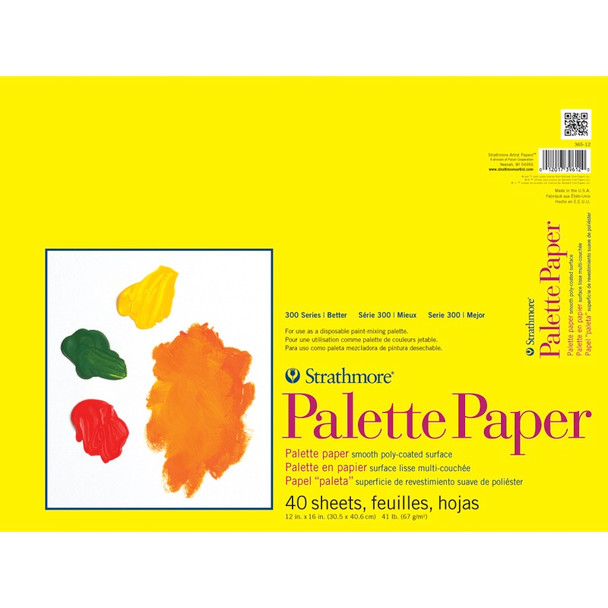 Strathmore - Palette Paper Pad 12"X16"-40 Sheets (365120) 012017396120 Strathmore - Palette Paper Pad 12"X16"-40 Sheets (365120) 012017396120