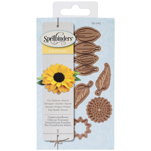 SPELLBINDERS - Shapeabilities Die D-Lites-Create A Sunflower (S2061) 879216021624