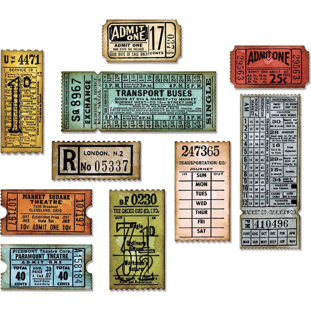 SIZZIX - Thinlits Dies By Tim Holtz Ticket Booth (662698) 630454247647