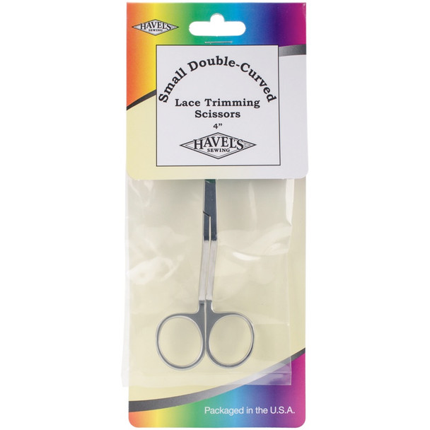 HAVEL'S - Double-Curved Lace & Applique Scissors 4"-Rounded Tips (33017) 736370330170