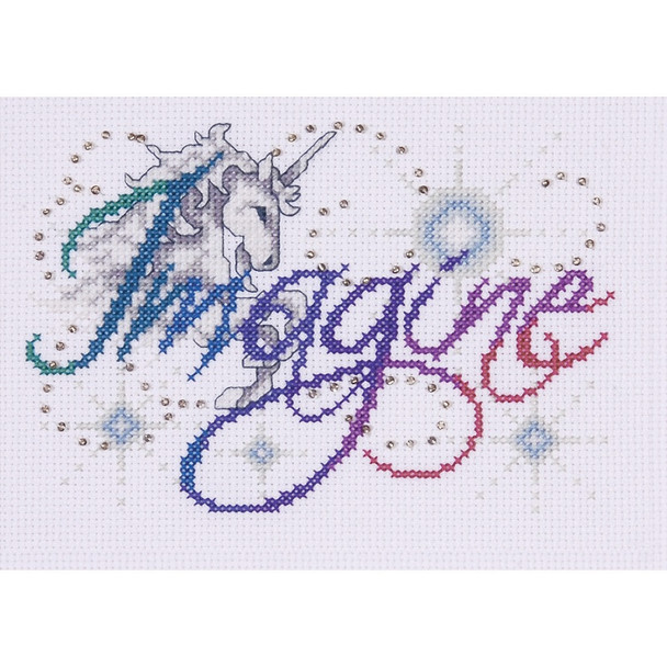 TOBIN - Imagine Counted Cross Stitch Kit-5"X7" 14 Count (dw9798) 021465097985