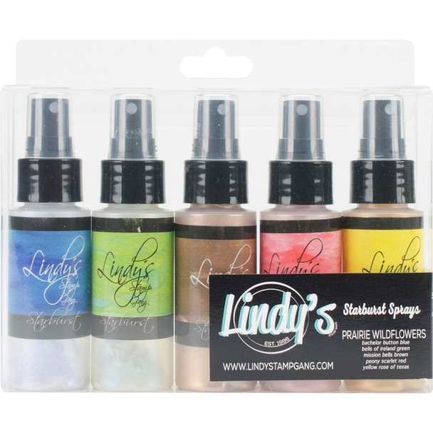 LINDY'S STAMP GANG - Starburst Sprays 2oz 5/Pkg-Prairie Wildflowers (SS-SET-9) 818495011902