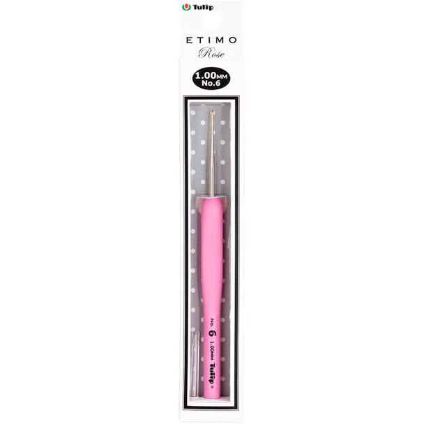 TULIP NEEDLE - Etimo Rose Steel Crochet Hook-Size 6/1.0mm (tel-06e) 846550015008
