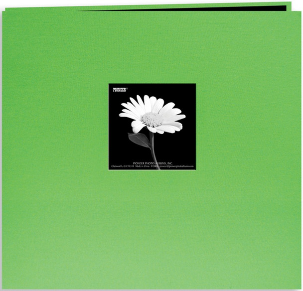 PIONEER - Book Cloth Cover Post Bound Album 12"X12"-Citrus Green (MB10CB-FS/CG) 023602617360