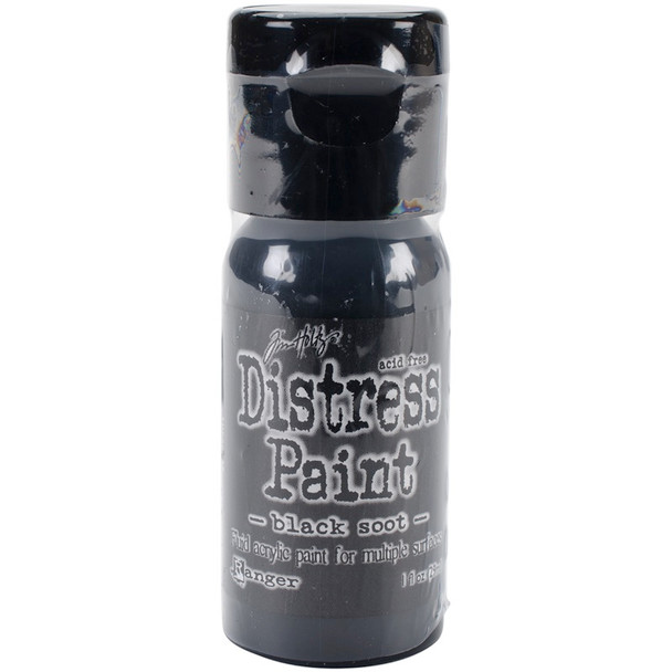 RANGER - Distress Paint Flip Top 1oz-Black Soot (TDF-52937) 789541052937