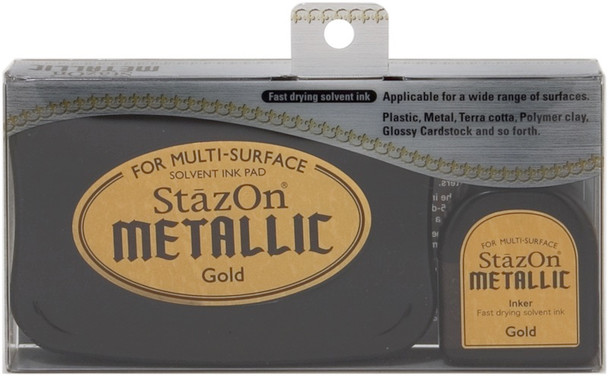 IMAGINE - Stazon Metallic Solvent Ink Kit-Gold (SZMT-191) 712353151918