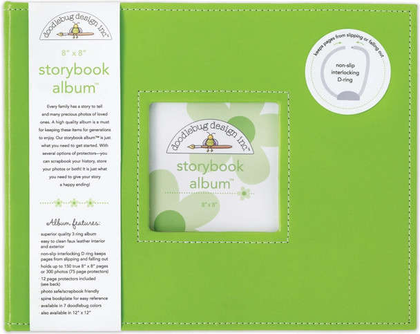 DOODLEBUG - Storybook Album 8"X8"-Limeade (DBSBA8-2737) 842715027374