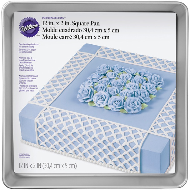 WILTON - Performance Cake Pan-Square 12"X12" (W8213) 070896212139