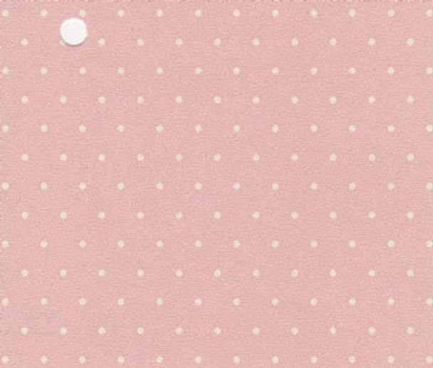 NEW CREATIONS 1" Scale Dollhouse Miniature - Prepasted Wallpaper: White Polka Dots On Pink (SOLD AS PACK OF 3 SHEETS) (11905)