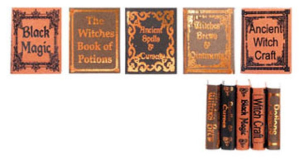 NEW CREATIONS - 1" Scale Dollhouse Miniature - Witch Reference #1 5 Piece (NI212)