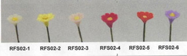 NEW CREATIONS - 1" Scale Dollhouse Miniature - Daisy Stems Set Of 12 Yellow (RFS02-2)