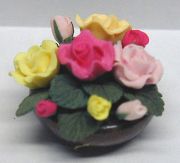 NEW CREATIONS - 1" Scale Dollhouse Miniature - Rose Center Piece (RP0010)