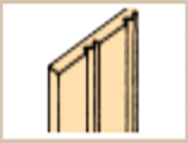 NORTHEASTERN SCALE LUMBER - Basswood Board & Batten 3/8" Spacing (70407) 760975704074