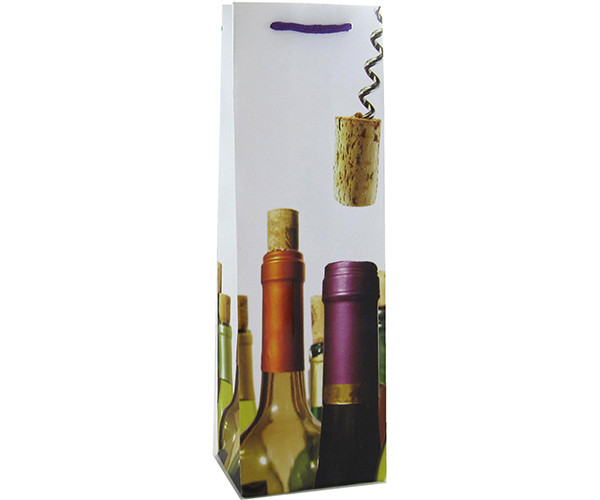 BELLA VITA - P1 Fiesta - Printed Paper Bottle Gift Bags - Set of 6 (P1FIESTA) 822372105172