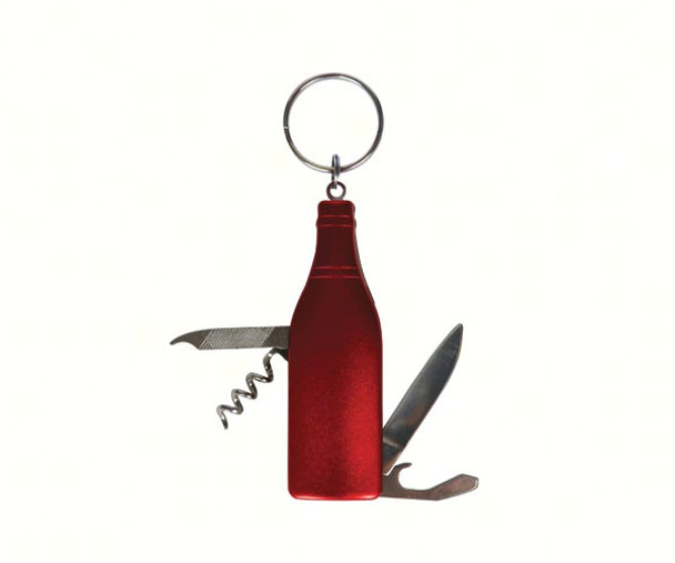PROBAR - Red Wine Bottle Multi-Tool Key Chain PBE201 645194611160