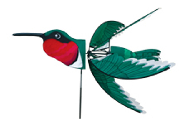 PREMIER DESIGNS - Ruby Throated Hummingbird - Wind Garden Spinner (PD25111) 630104251116