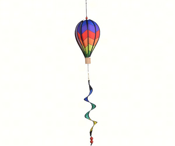 PREMIER DESIGNS - Hot Air Balloon Chevron Rainbow Wind Spinner Small PD25804 630104258047