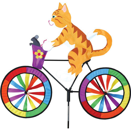 PREMIER DESIGNS - Kitty on Bike - Wind Garden Spinner (PD26705) 630104267056