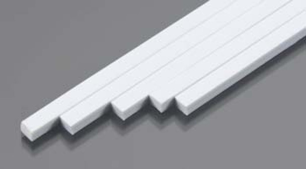 PLASTRUCT - 90798 Plastic Styrene Rectangle Strip Stock 5/32x3/16x10" (5) 764050907985