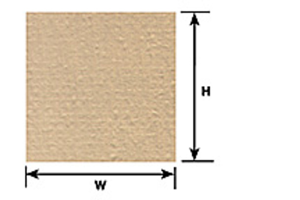 PLASTRUCT - Scale Plastic Pattern Sheet - COARSE STUCCO SHEET Extra Long (1 pc) (91772) 764050917724