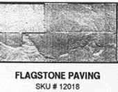 PRECISION PRODUCTS - Half Scale (1/2" Scale) Dollhouse Miniature Plastic Styrene Pattern Sheet Stock - Flagstone Paving (PRE1218)