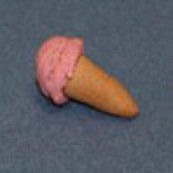 RAINDROP MINIATURES - 1" Scale Dollhouse Miniature - Ice Cream Cone - Raspberry (151)