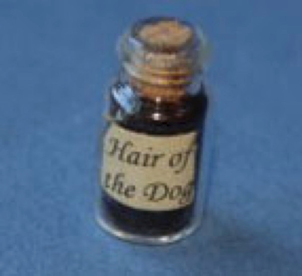 RAINDROP MINIATURES - 1" Scale Dollhouse Miniature - Hair Of The Dog - Halloween Theme (254)