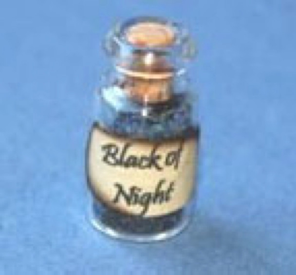 RAINDROP MINIATURES - 1" Scale Dollhouse Miniature - Black Of Night - Halloween Theme (275)