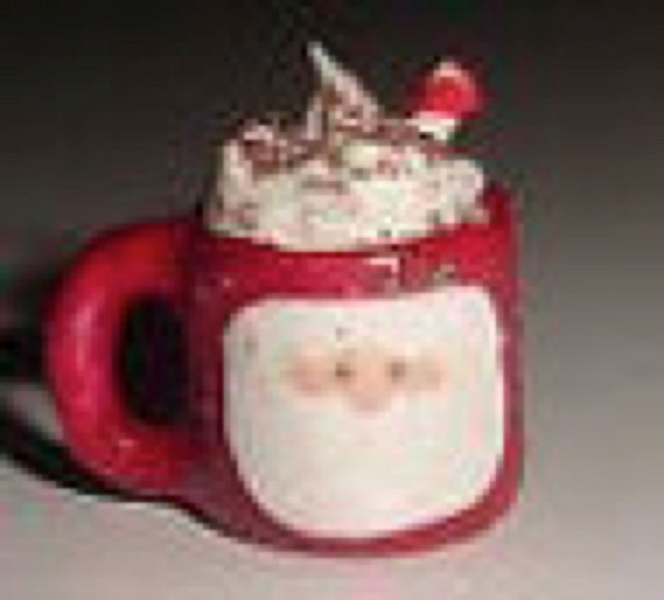 RAINDROP MINIATURES - 1" Scale Dollhouse Miniature - Mug - Santa Theme (294)