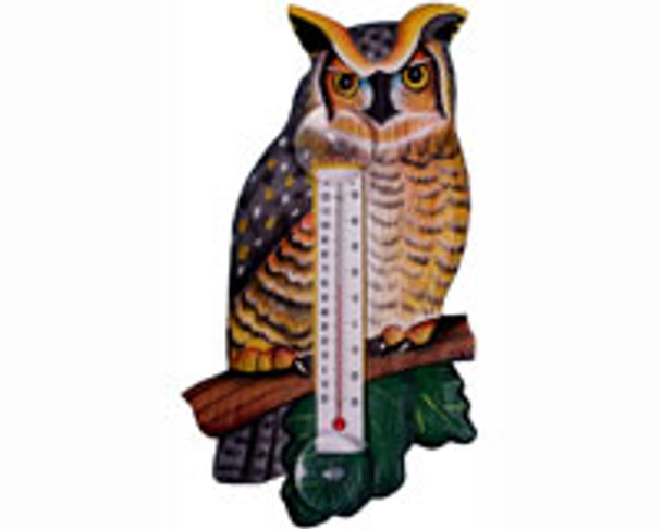 SONGBIRD ESSENTIALS - Great Horned Owl Small Window Thermometer SE2170720 645194771864