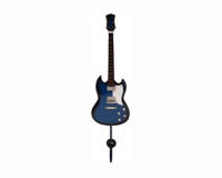 SONGBIRD ESSENTIALS - Blue & Black Standard Plain Guitar Single Wall Hook (Wall Art Decor) SE3153914 645194772717