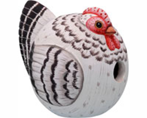 SONGBIRD ESSENTIALS - Grey Hen "Gord-O" Shaped Birdhouse SE3880085 645194774162