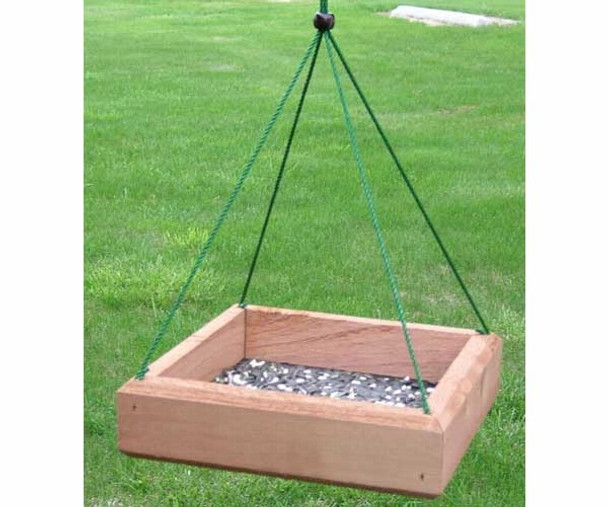 SONGBIRD ESSENTIALS - 12 x 12 Hanging Tray Bird Seed Feeder (SE532) 645194005327